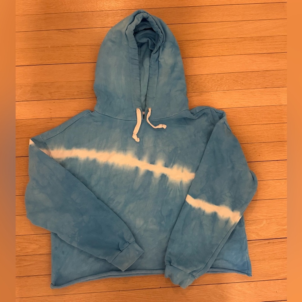 Gap Blue Tie-Dye Lightweight Hoodie